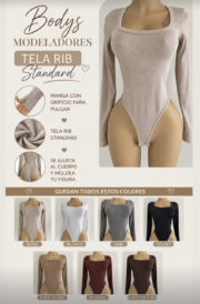 Bodys RiB cuello cuadrado - Imagen 2