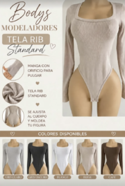 Bodys RiB cuello cuadrado - Imagen 3